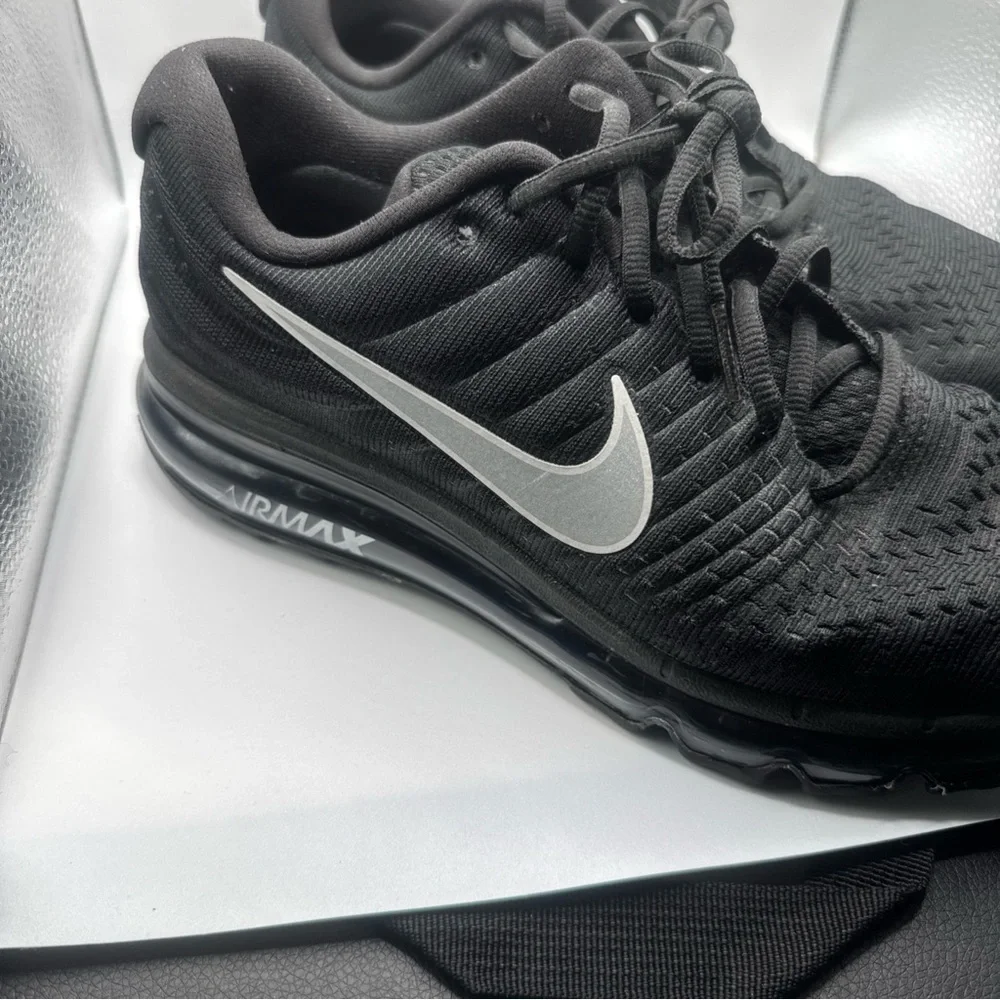 Nike Black and‎ White Sneakers with Air Max Cushioning